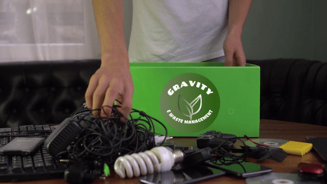 Gravity E-Waste Management collecting electronic waste